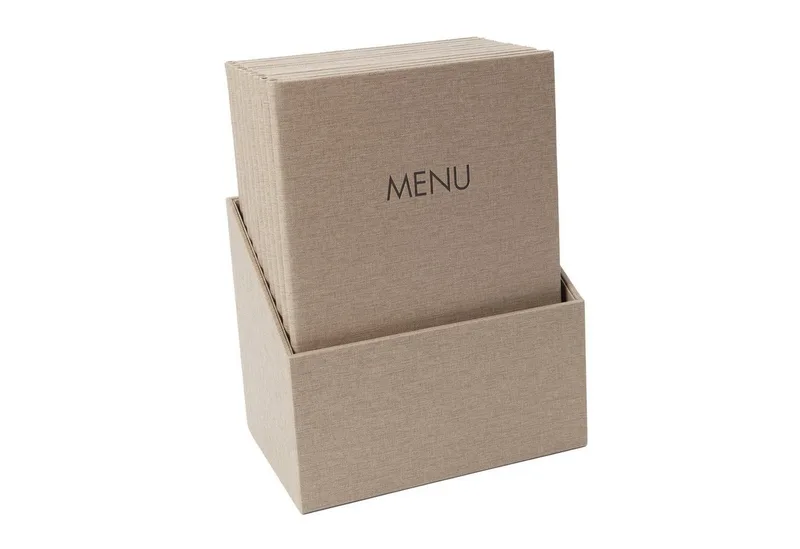 Tischdecke SIGEL SM208 Speisekarten-Mappen - 10 Stück - inkl. Aufbewahrungsbox by Sigel – product photo