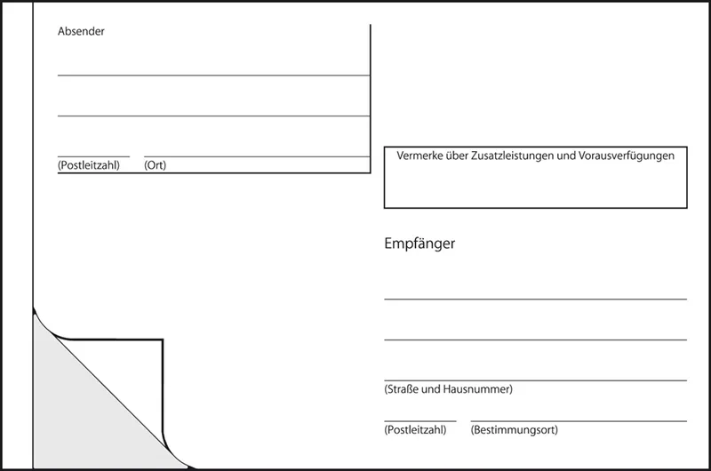 Vordruck , Postkarten, , A6 quer, 10 Blatt, im Heft von Sigel – Produktfoto