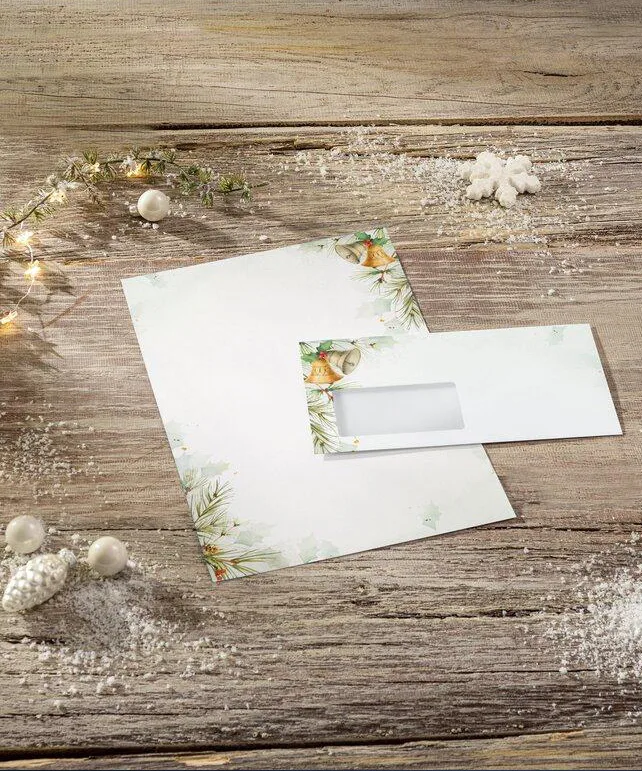 Weihnachts-Motiv-Papier , Bells, , A4, 25 Blatt von Sigel – Produktfoto