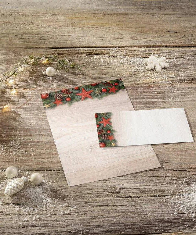 Weihnachts-Motiv-Papier , Chalet Style, , A4, 90 g/qm by Sigel – product photo