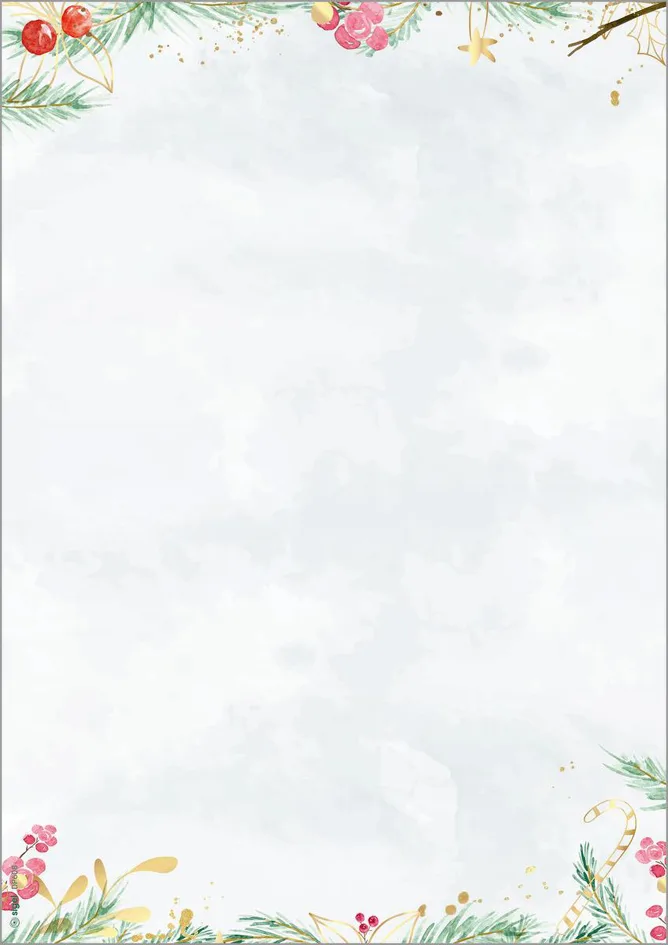 Weihnachts-Motiv-Papier , Christmas Magic Watercolor van Sigel – productfoto