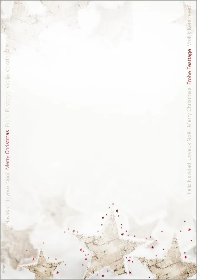 Weihnachts-Motiv-Papier Christmas Timber, A4, 90 g/qm von Sigel – Produktfoto