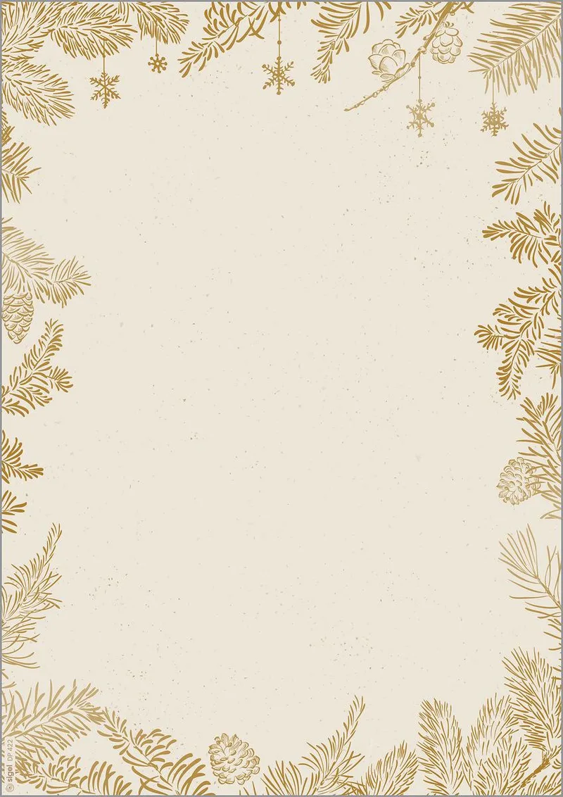 Weihnachts-Motiv-Papier Golden Christmas, A4, 90 g/qm von Sigel – Produktfoto