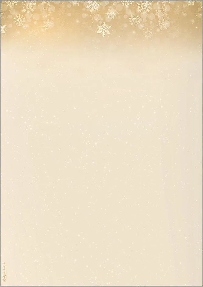 Weihnachts-Motiv-Papier , Golden Christmas Night, , A4 de Sigel – photo produit