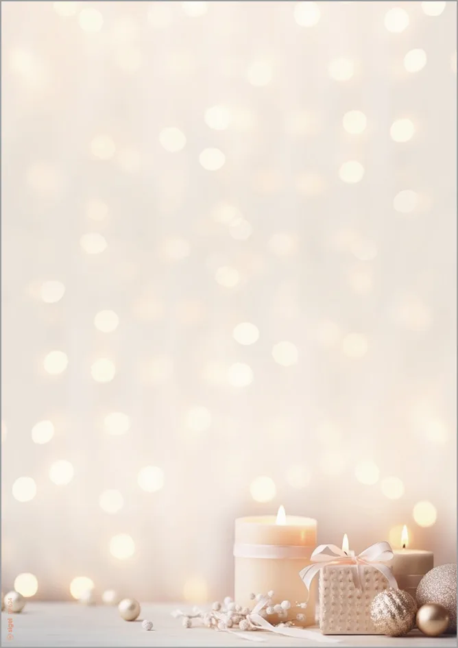 Weihnachts-Motiv-Papier , Golden Glow, , A4, 90 g/qm by Sigel – product photo