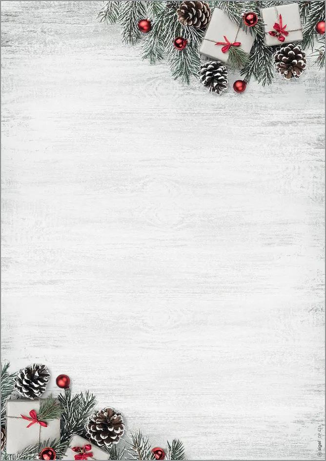 Weihnachts-Motiv-Papier Scandinavian Christmas, A4 de Sigel – photo produit