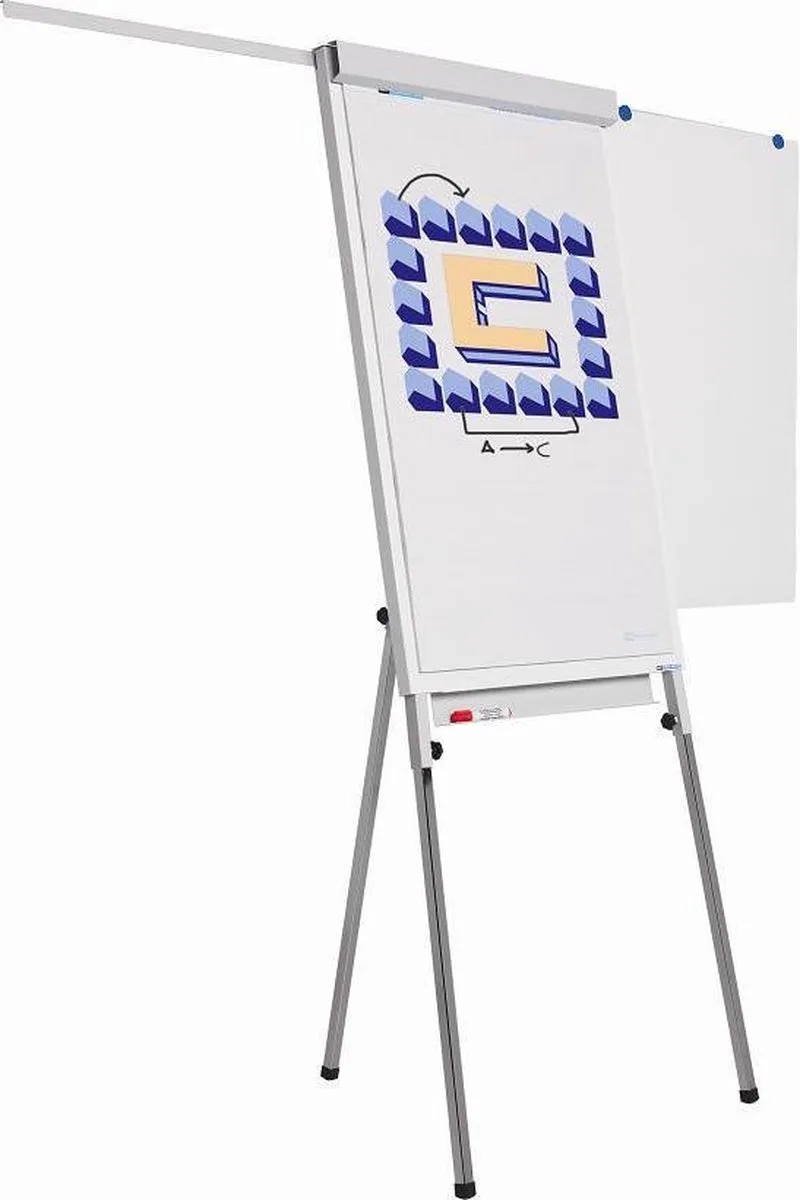 Flip-over Standaard Plus - 70x105 cm de Smit Visual en Blanc – photo produit