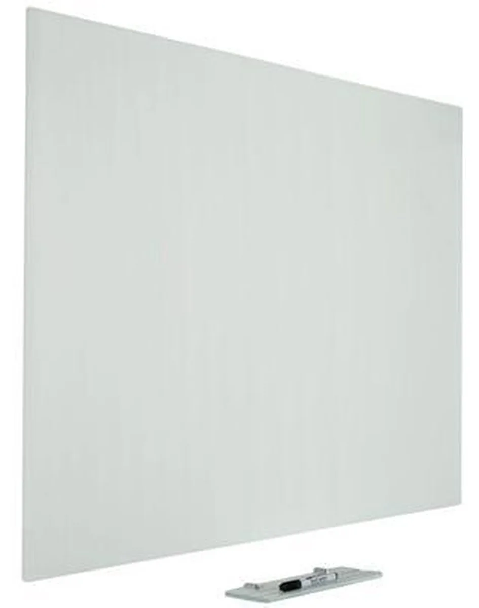 Glasbord Premium met onzichtbare ophang, 90x120 cm de Smit Visual en Blanc – photo produit