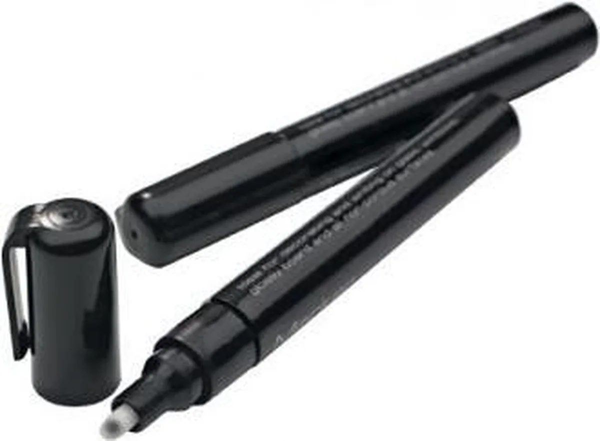 Glassboard markers - 2 mm - 10 stuks fra Smit Visual i Sort – produktbillede