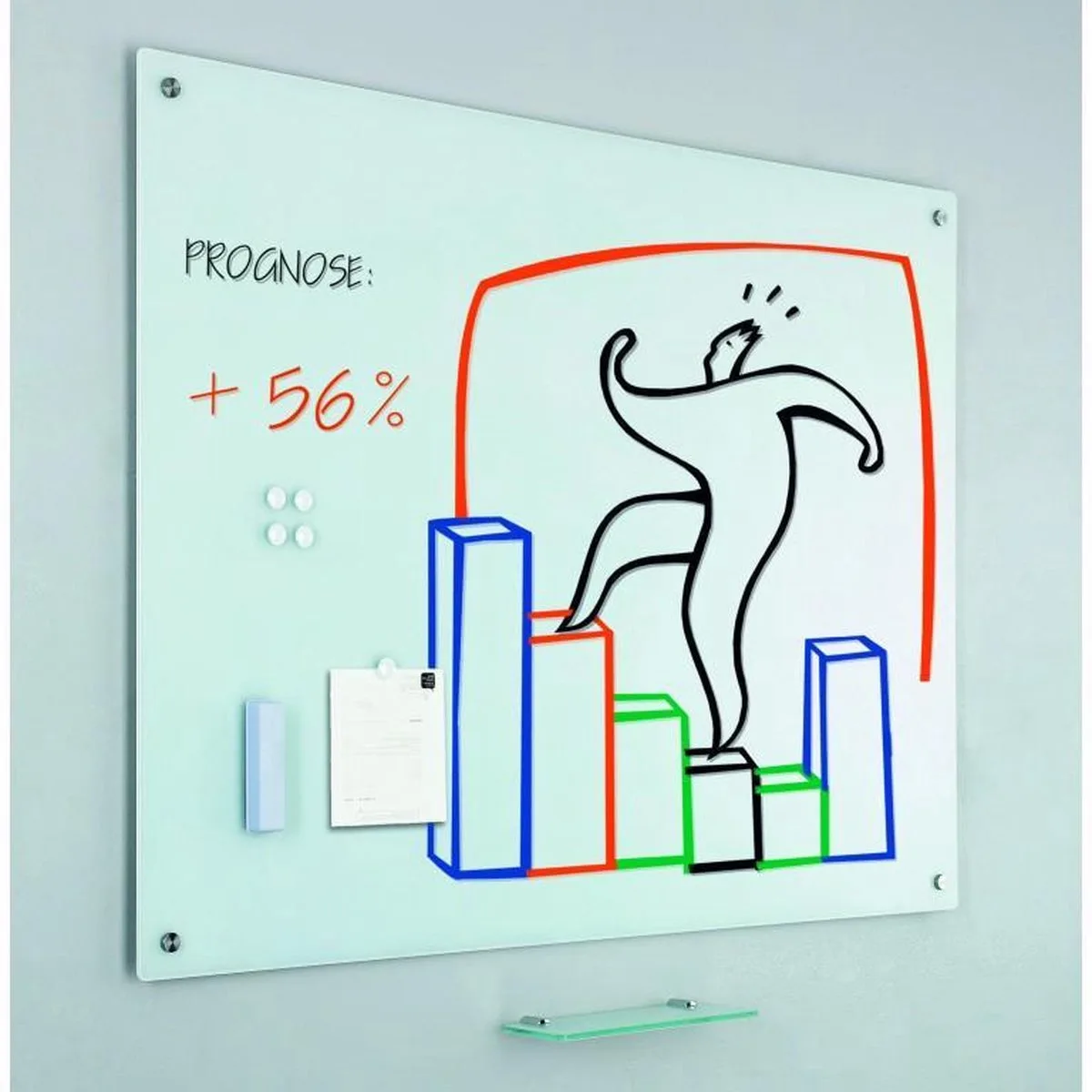 Klein huishoudelijke accessoires Whiteboard by Smit Visual in White – product photo