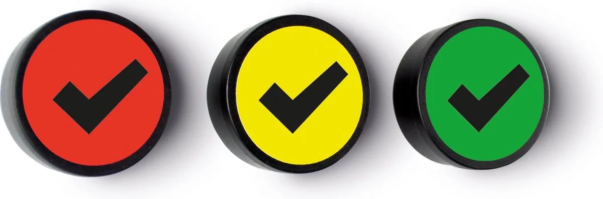 Magneet check 35mm 5 stuks de Smit Visual en Vert – photo produit