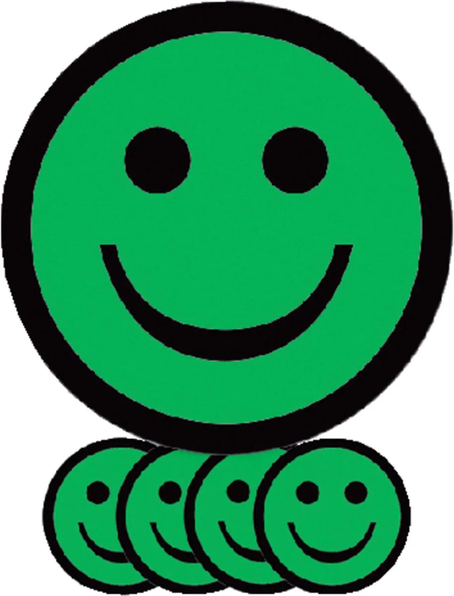 Magneet smiley 25mm emotie blij 5 stuks de Smit Visual en Vert – photo produit