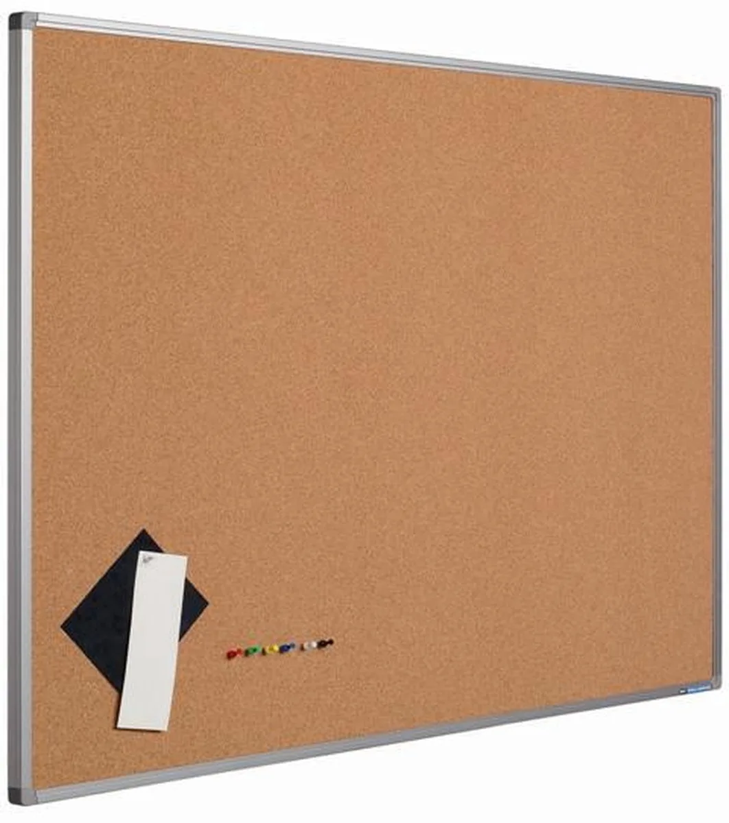 Prikbord Softline profiel 16mm, perskurk - 120x240cm de Smit Visual en Marron – photo produit