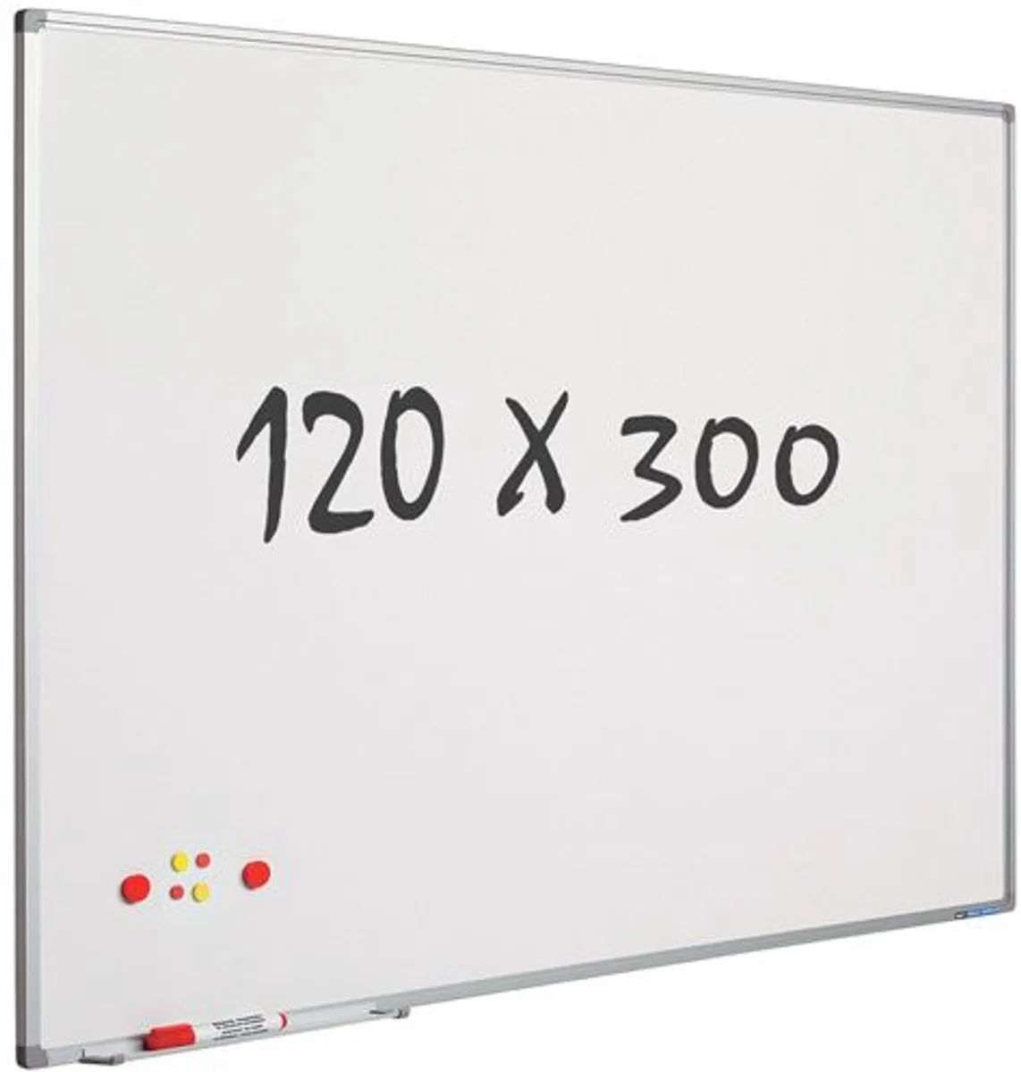 Whiteboard 120x300 cm - Magnetisch fra Smit Visual i Hvid – produktbillede