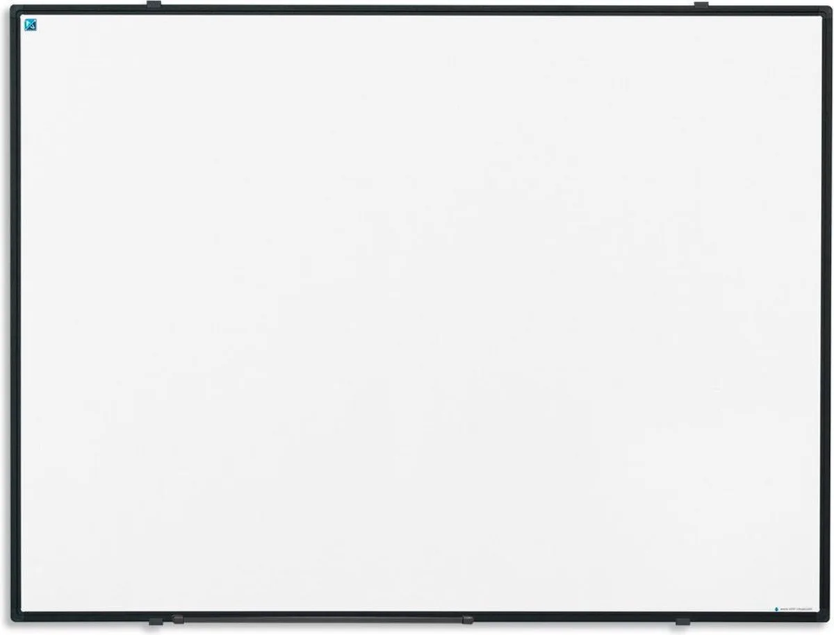 Whiteboard 90x120 cm Gelakt Staal Softline - 8mm aluminium frame de Smit Visual en Noir – photo produit