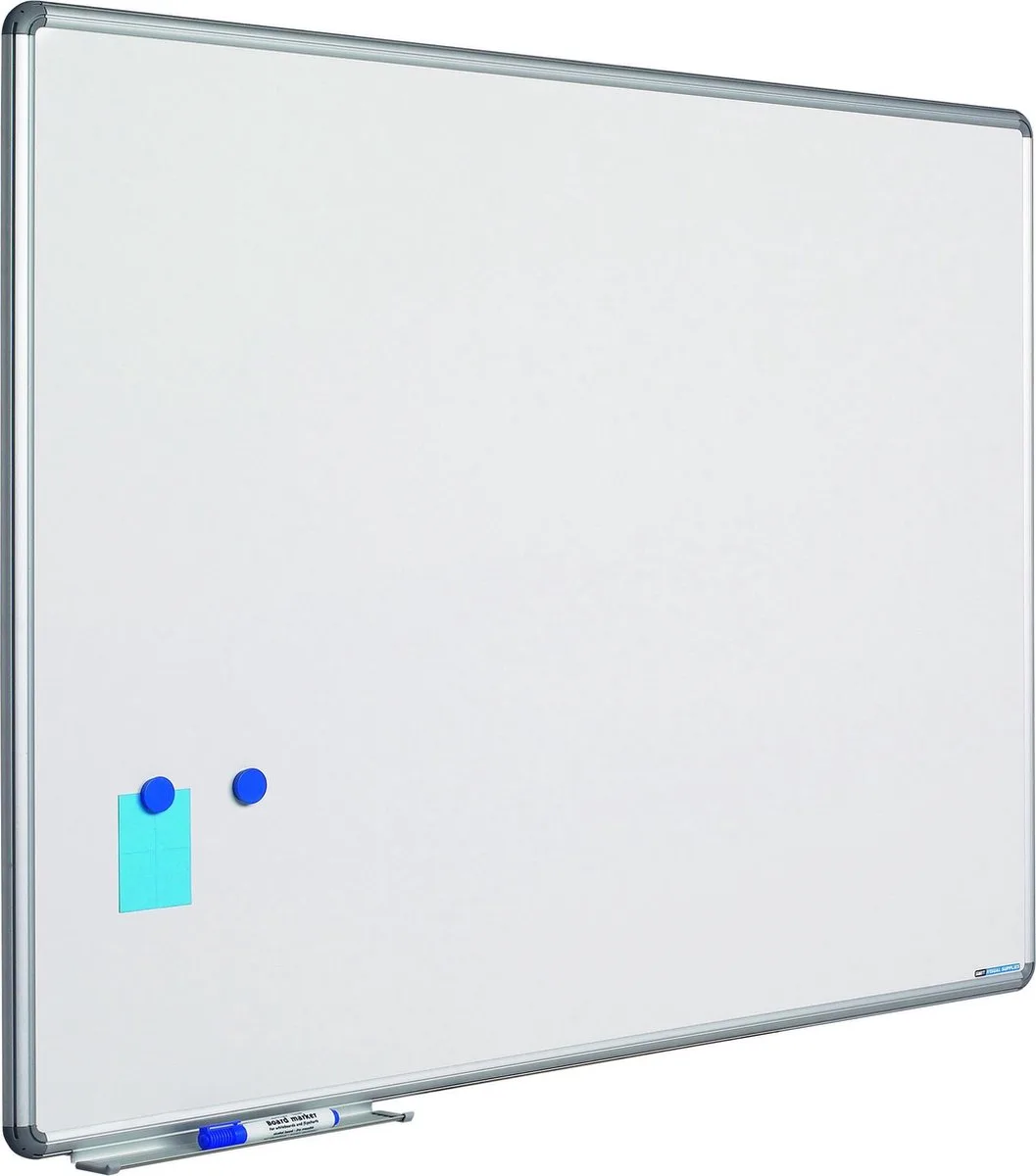 Whiteboard Design profiel 16mm, emailstaal - 120x300cm fra Smit Visual i Hvid – produktbillede