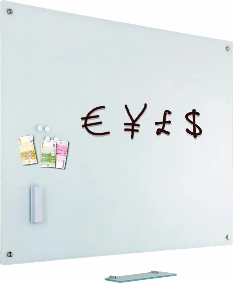 Whiteboard glas, mat 100x150cm. von Smit Visual in Weiß – Produktfoto