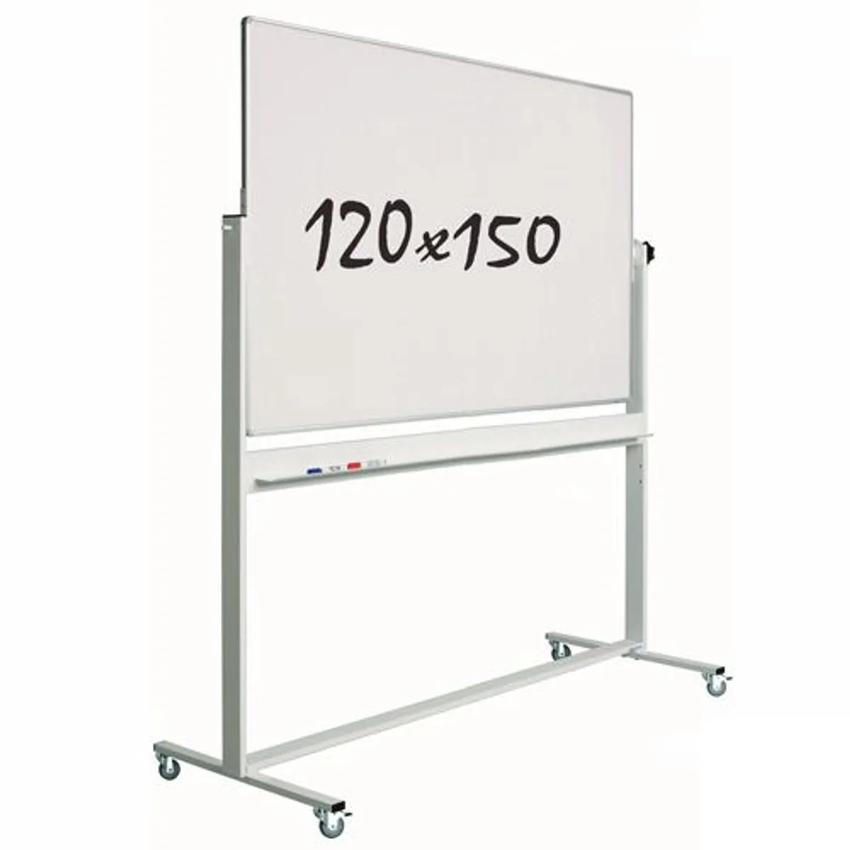 Whiteboard Verrijdbaar - Dubbelzijdig - Magnetisch - 120x150 cm fra Smit Visual i Hvid – produktbillede