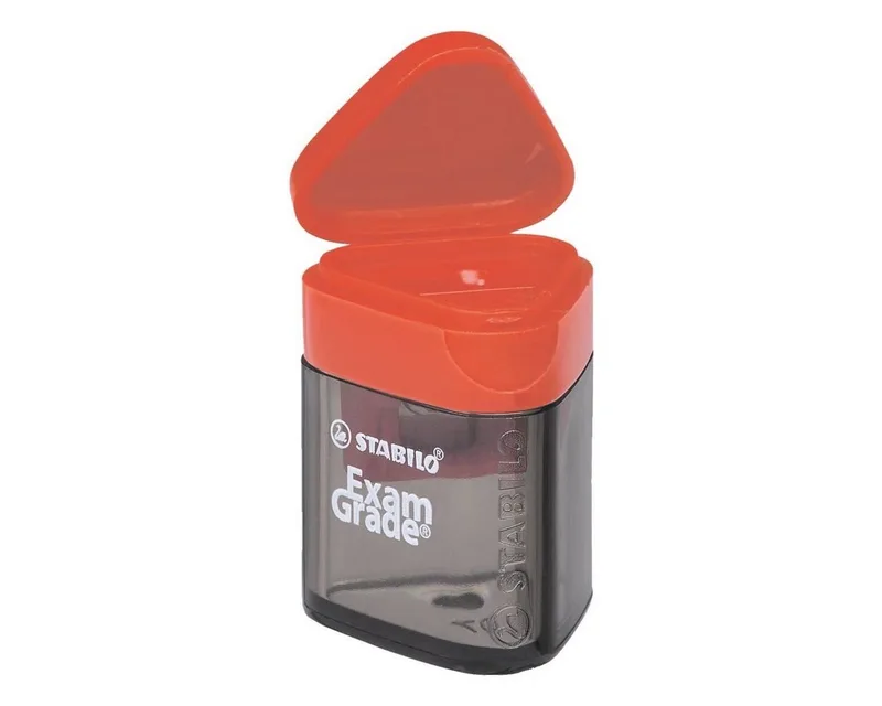 Anspitzer Exam Grade, Mini-Ausführung mit Auffangbehälter by Stabilo in Red, Black – product photo