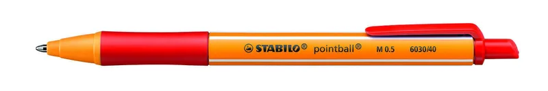 Balpen STABILO pointball 6030/40 medium rood van Stabilo – productfoto