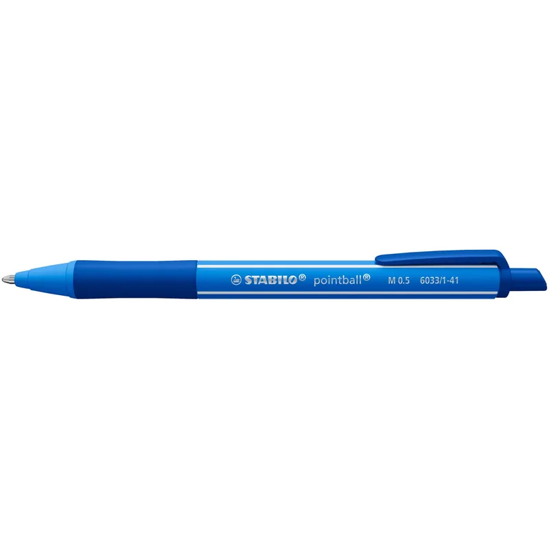 Balpen stabilo pointball colorful blauw | 10 stuks by Stabilo – product photo