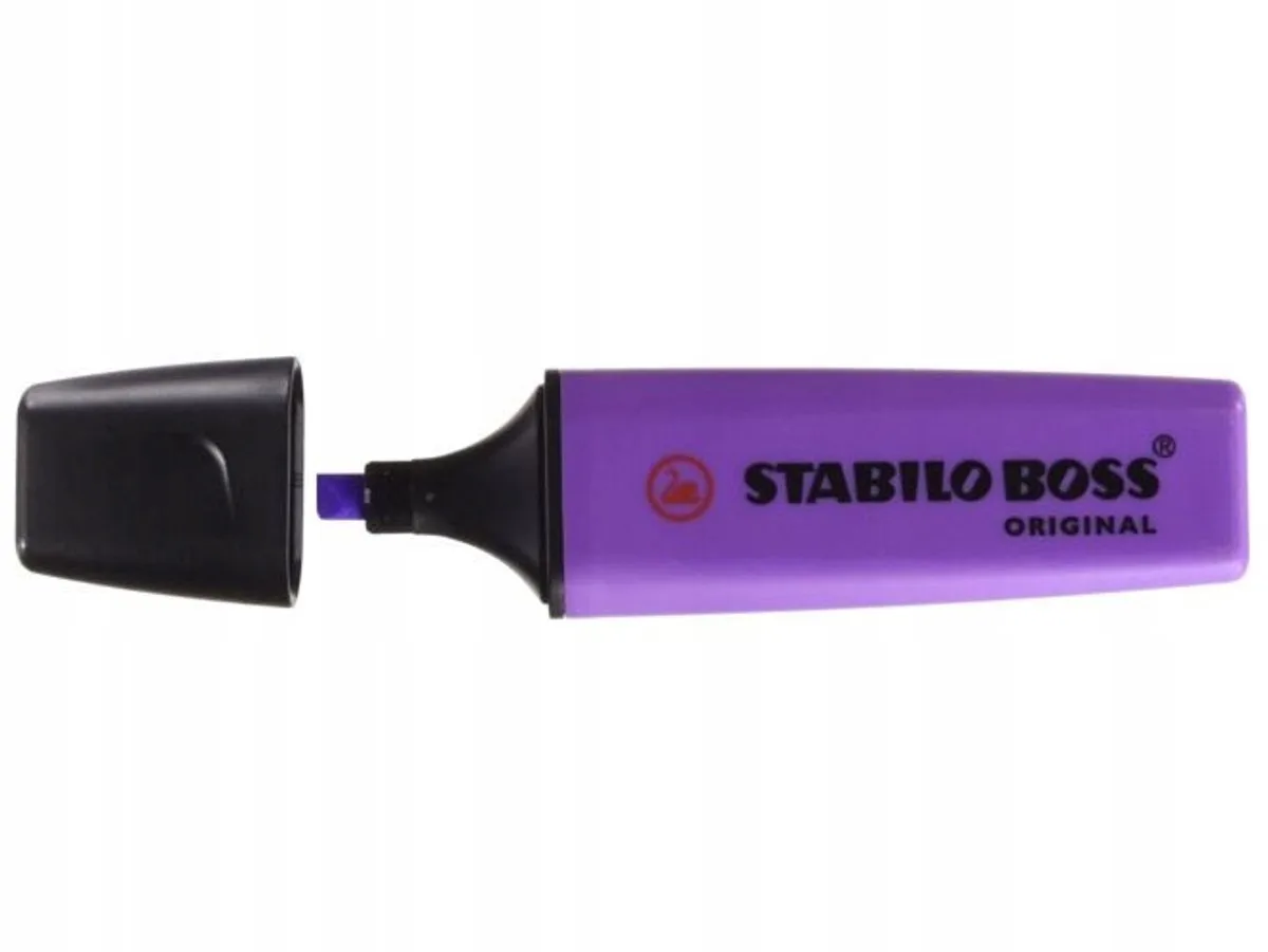 Boss Markeerstift - Essentieel voor Notities van Stabilo in Paars – productfoto