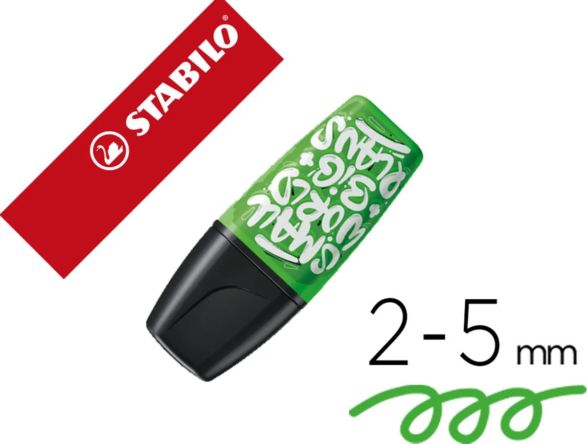 BOSS MINI Snooze One markeerstift, groen 10 stuks van Stabilo in Water – productfoto