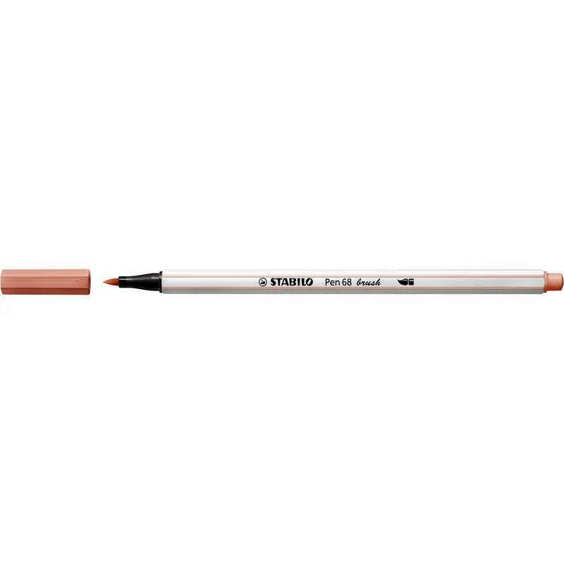 Brushstift stabilo pen 68/26 abrikoos | 10 stuks van Stabilo – productfoto