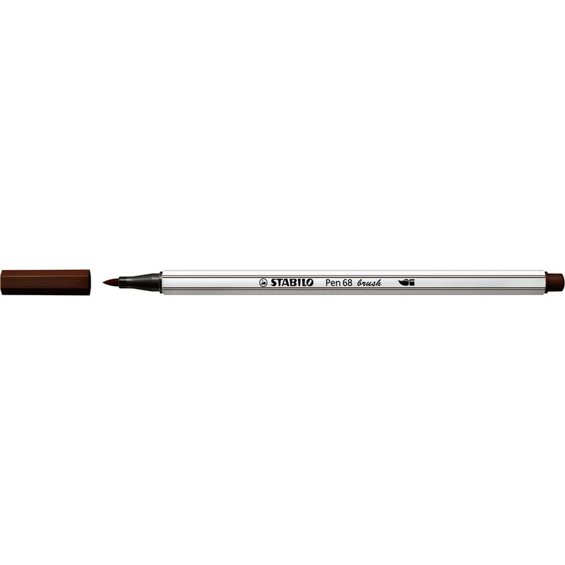 Brushstift stabilo pen 68/45 bruin | 10 stuks by Stabilo – product photo