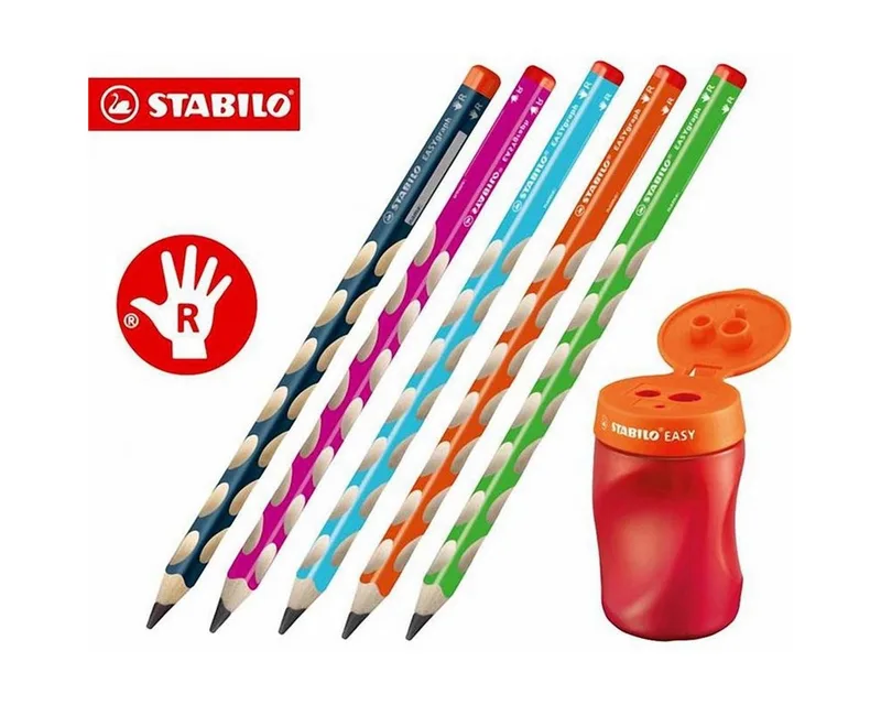 Buntstift STABILO EASY Set - 3 in 1 - Rechtshänder + 5 Bleistifte by Stabilo – product photo