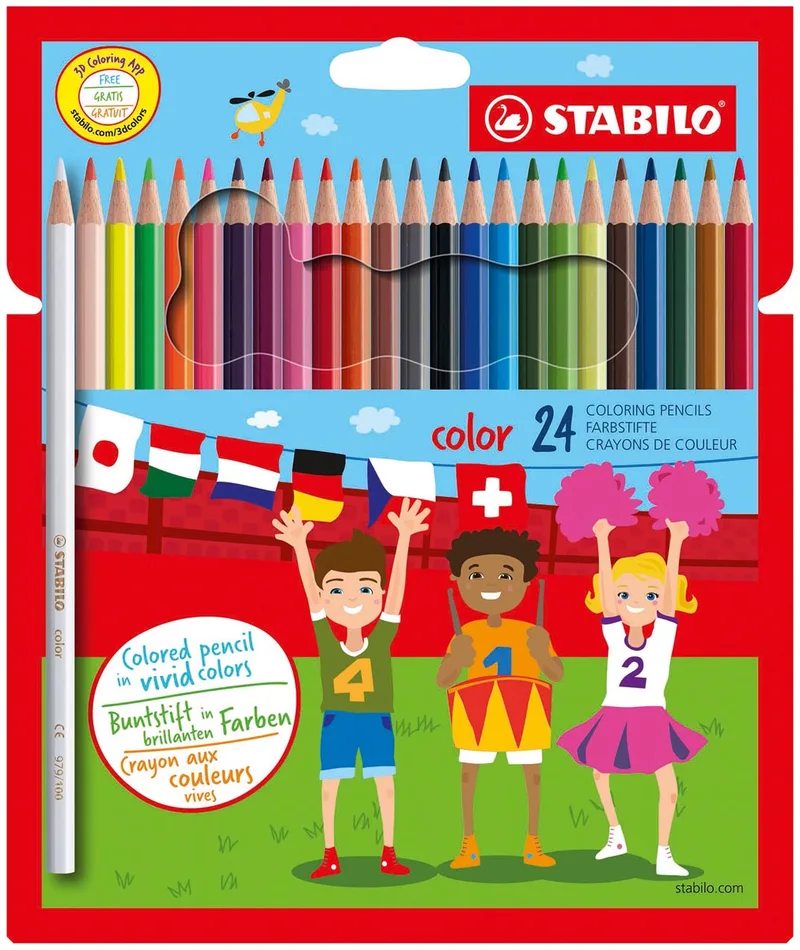 Color kleurpotlood, kartonnen etui van 24 stuks by Stabilo – product photo