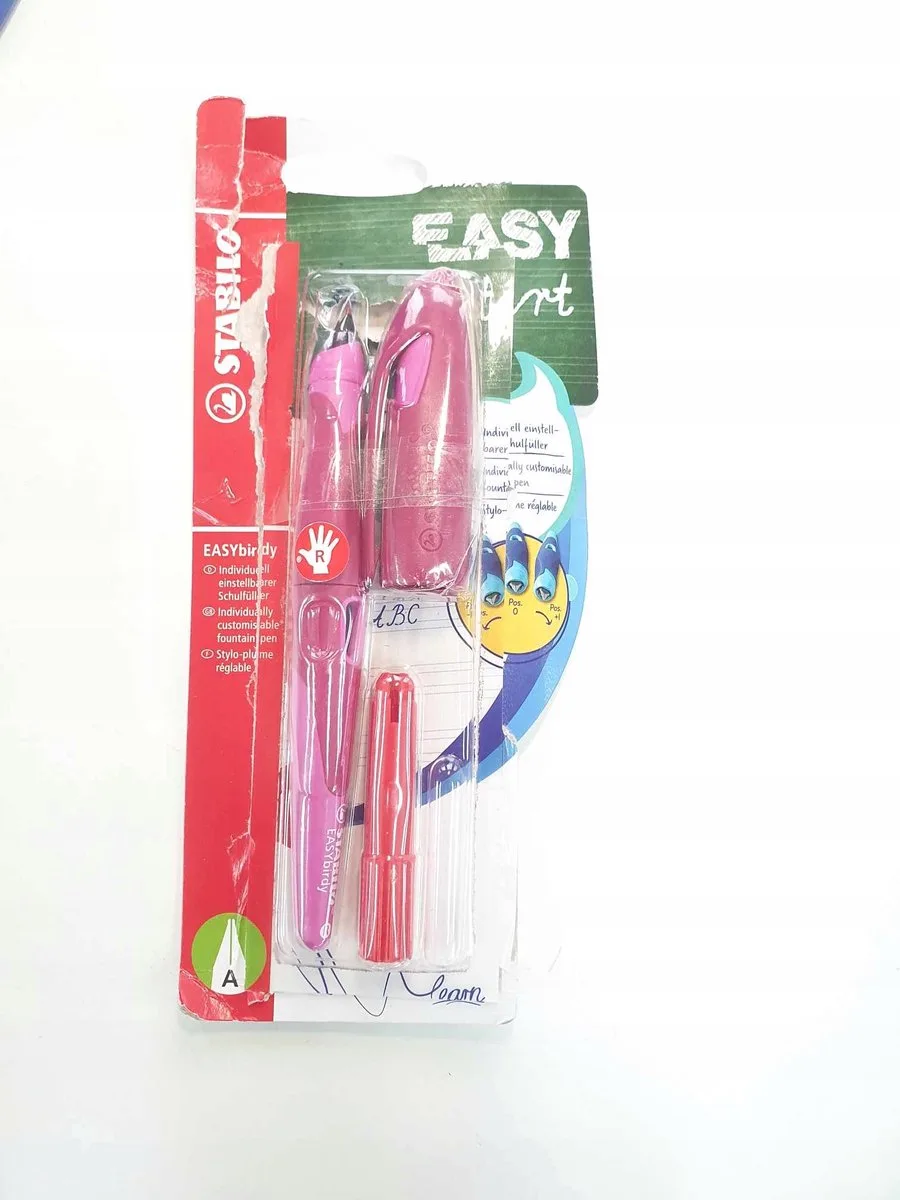 Easybirdy Vulpen - Bordorood/Roze - Voor Rechtshandigen by Stabilo in Pink – product photo