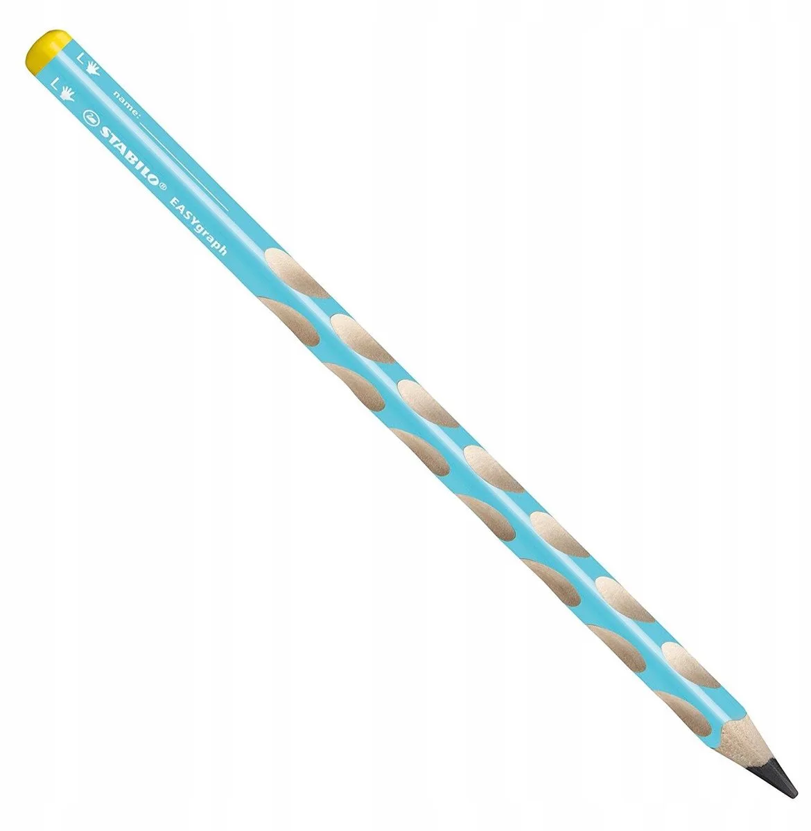 EASYGRAPH Dik Driehoekig Potlood HB Links de Stabilo en Bleu – photo produit