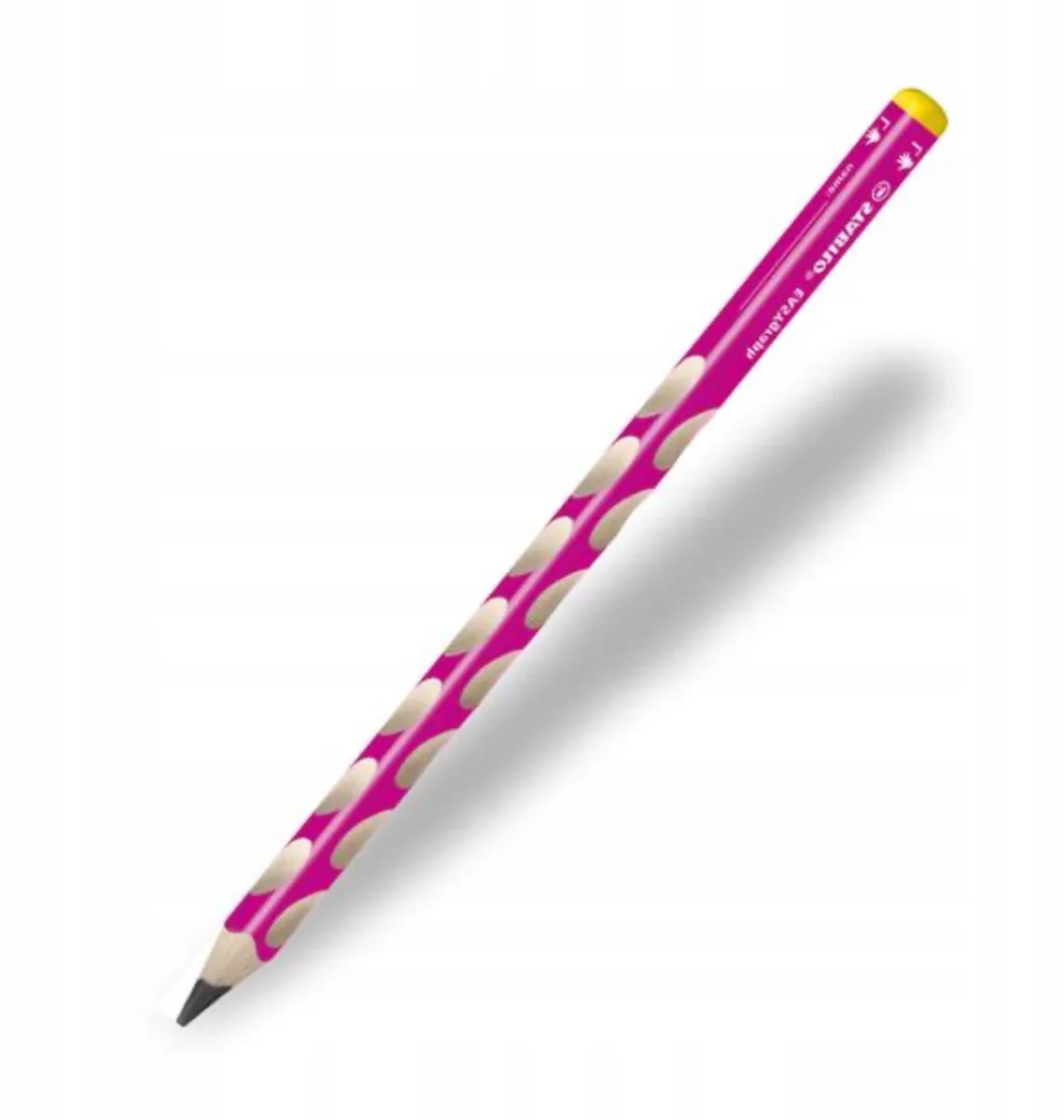 EASYGRAPH dikke driehoekige potlood L, HB, voor linkshandigen de Stabilo en Rose – photo produit