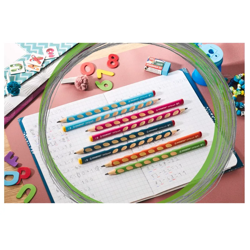 EASYgraph Lot de 6 crayons graphites ergonomique triangulaire HB by Stabilo – product photo