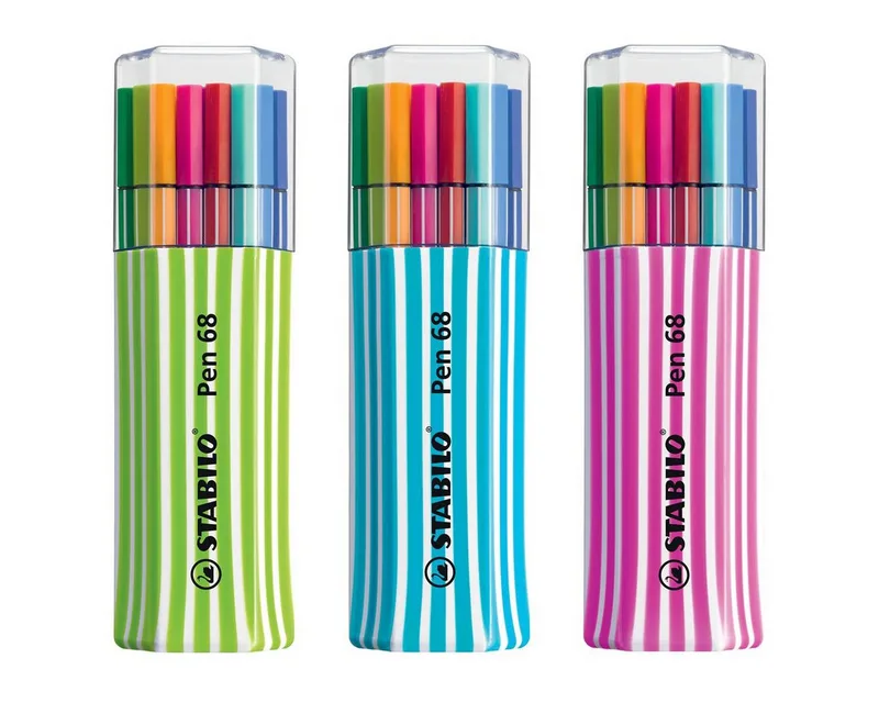 Faserstift STABILO Pen 68 Filzstift - 1 mm - 15er Single-Pack - sortiert von Stabilo – Produktfoto