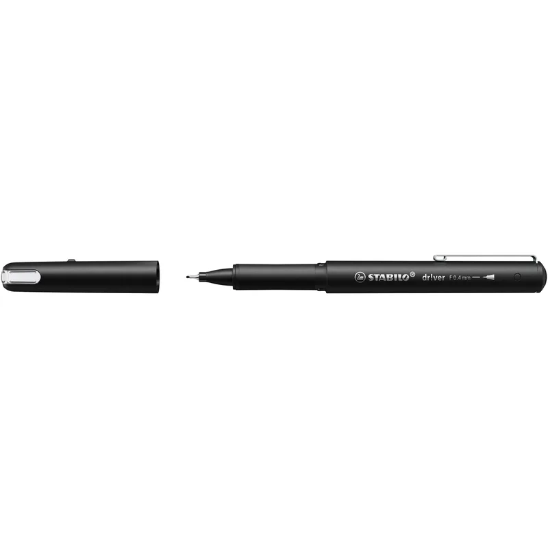 Fineliner stabilo dr!ver fijn zwart | 5 stuks by Stabilo – product photo
