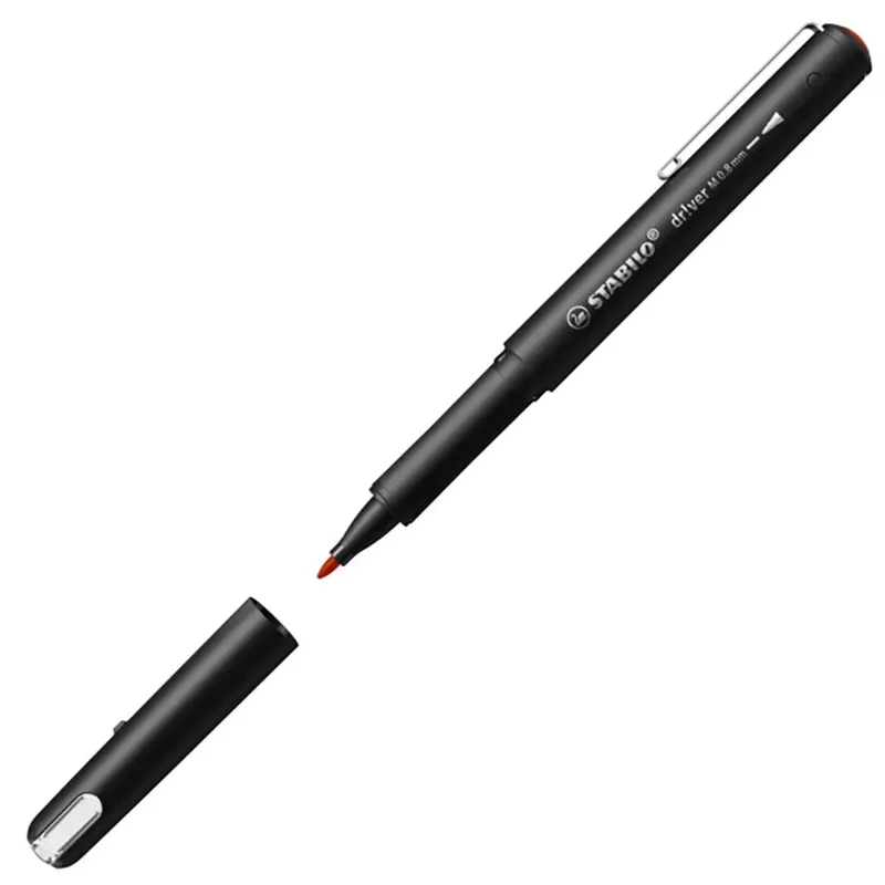 Fineliner STABILO dr!ver medium rood von Stabilo – Produktfoto 1 von 2