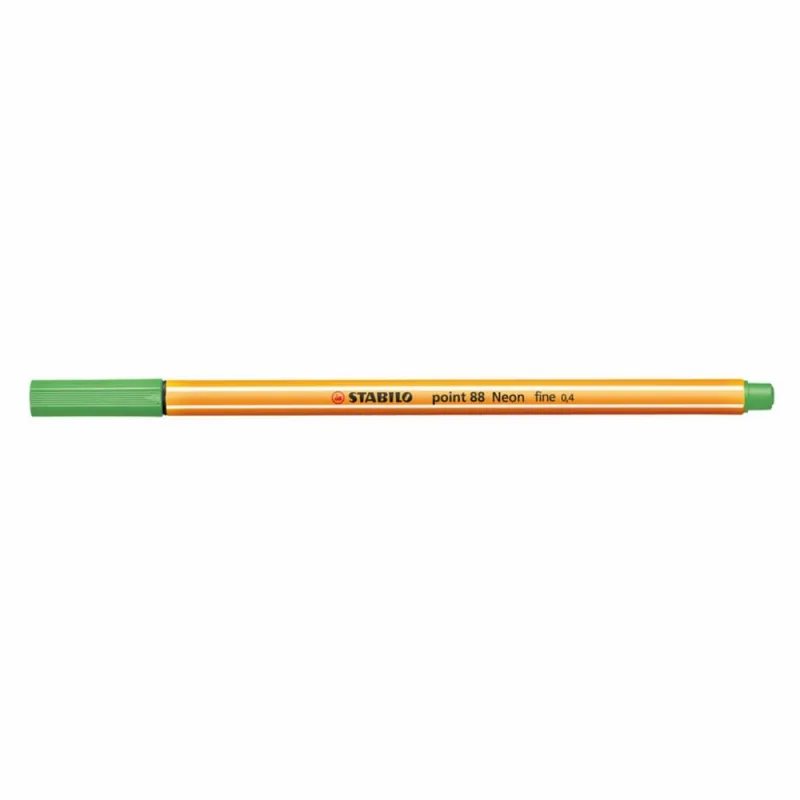 Fineliner STABILO point 88/033 fijn neon groen de Stabilo – photo produit