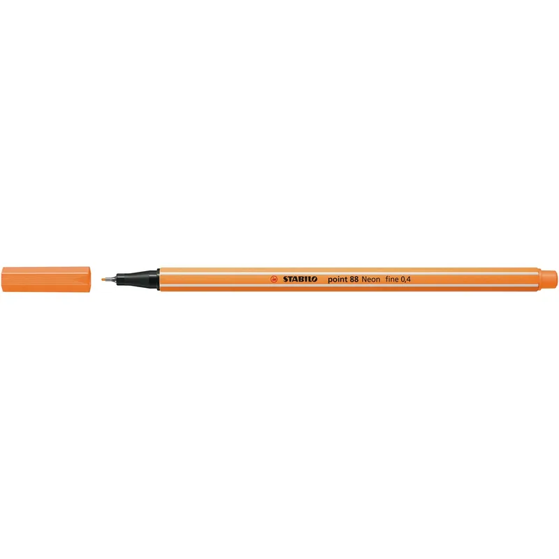 Fineliner stabilo point 88/054 f neon oranje | 10 stuks by Stabilo – product photo