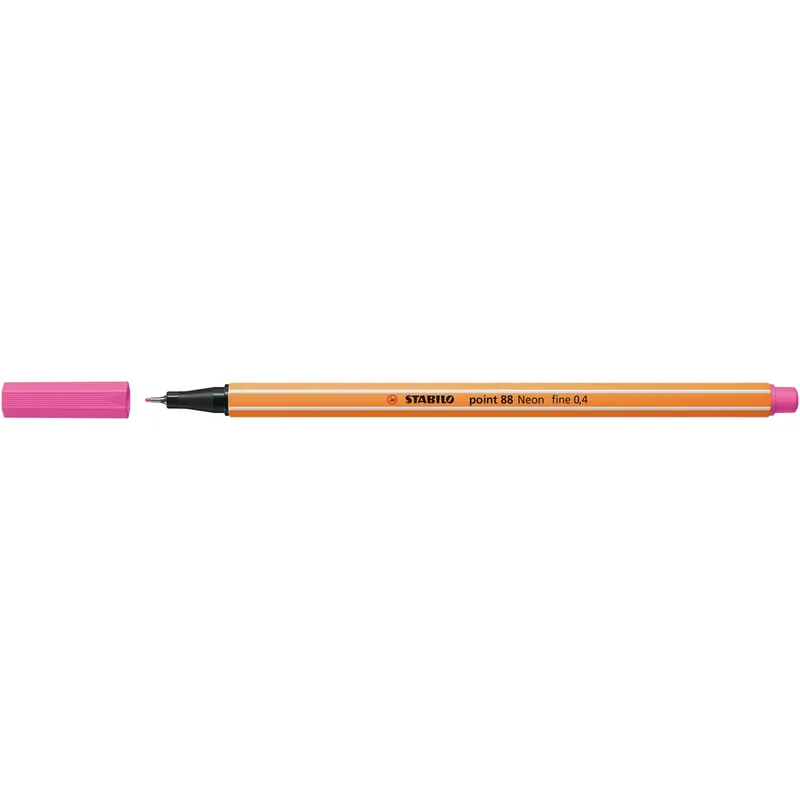 Fineliner stabilo point 88/056 f neon roze | 10 stuks van Stabilo – productfoto