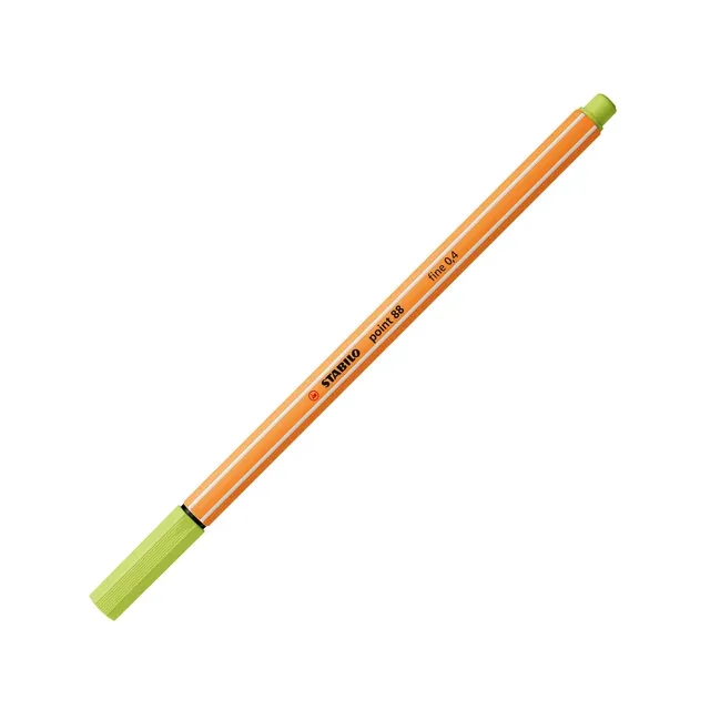 Fineliner stabilo point 88/14 f vleugje limoen | 10 stuks by Stabilo – product photo