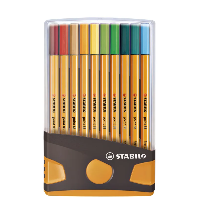 Fineliner stabilo point 88/20 etui dgs/or f ass | 10 stuks by Stabilo – product photo