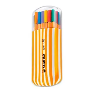Fineliner STABILO point 88/20 fijn assorti zebra-etui à 20 stuks von Stabilo – Produktfoto 2 von 3