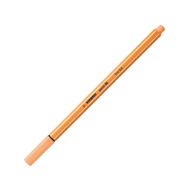Fineliner stabilo point 88/25 f pastel oranje | 10 stuks van Stabilo – productfoto