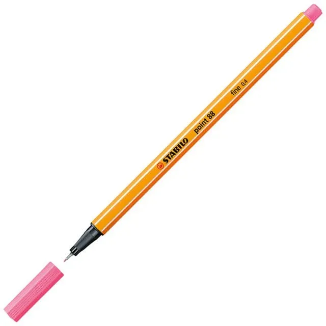 Fineliner stabilo point 88/29 f roze | 10 stuks van Stabilo – productfoto