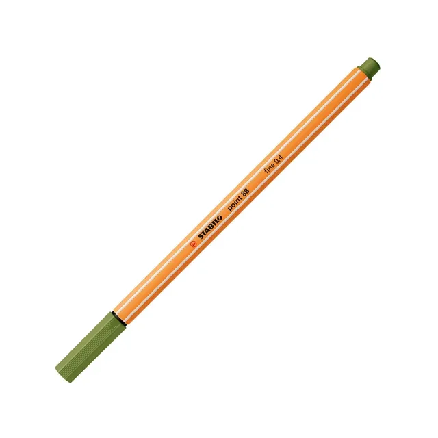 Fineliner stabilo point 88/35 f mosgroen | 10 stuks by Stabilo – product photo