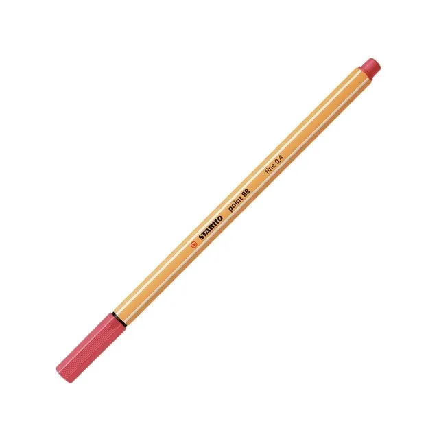 Fineliner stabilo point 88/47 f roestig rood | 10 stuks by Stabilo – product photo