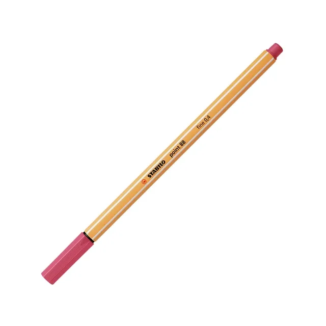 Fineliner stabilo point 88/49 f aardbeienrood | 10 stuks van Stabilo – productfoto