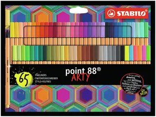 Fineliner STABILO point 88/65 Arty fijn assorti set à 65 stuks by Stabilo – product photo 1 of 2